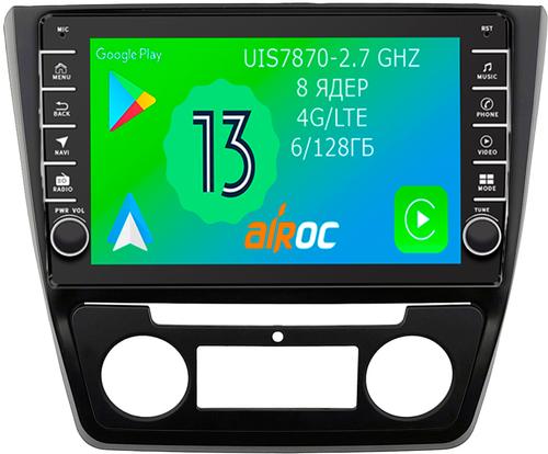 Магнитола для Skoda Yeti 2009-2018 (кондиционер) - Airoc AB-3204 (кнопки и крутилки), Android 13, TS20, 6/128Гб, SIM-слот, CarPlay