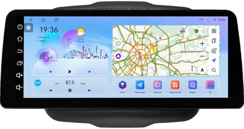 Магнитола для Jeep Renegade 2014-2021 - FarCar монитор 12.3" 2K QLED на Android 14, TS10, CarPlay, 4G SIM-слот