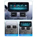 Магнитола для Mercedes-Benz C-класс W204 2007-2011 NTG 4.0 - Kuberg MKD монитор 12.5", Android 11, 6Гб+128Гб, CarPlay, SIM-слот