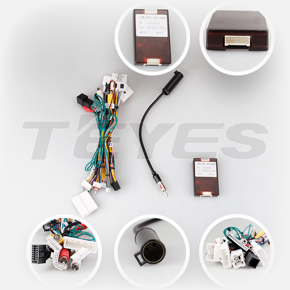 Магнитола для Infiniti FX35, FX45 S50 2002-2005 - Teyes TPRO 2 монитор 9.7" QLED в стиле "Тесла" на Android 10, TS10, 4G SIM-слот