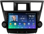 Магнитола для Toyota Highlander 2 U40 2007-2013 (крутилки активные) - Teyes CC2 PLUS монитор 10.1" QLED, Android 10, Быстрая, SIM-слот