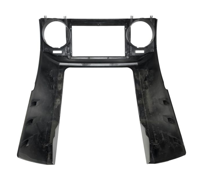 Комплект рамки с разъёмами 9"+can Land Rover Discovery 3 2005-2009 (закруглённые углы)серебр
