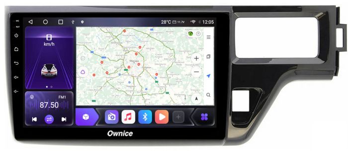 Магнитола для Honda Stepwgn 5 2015-2021 - Kuberg SF-1019 QLed, Android 12, TS10, CarPlay, 4G SIM-слот