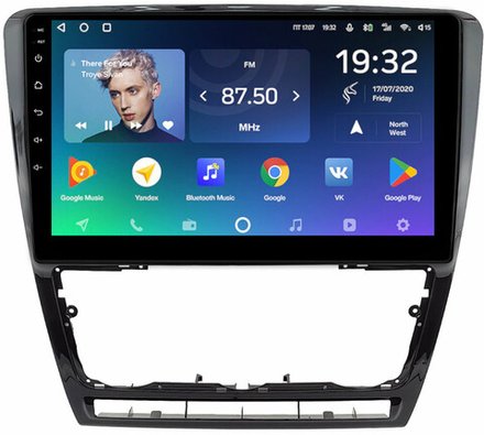 Магнитола для Skoda Octavia A5 2004-2013 (рамка черная глянцевая) - Teyes CC2 PLUS Android 10, ТОП процессор, 4-64, SIM-слот