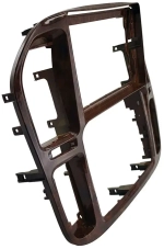 Магнитола для Toyota Land Cruiser 100, Lexus LX470 1998-2002 (кондиционер или климат внизу, рамка дерево) - FarCar BX9-360-9608F3 монитор 9.5" 2K QLED на Android 13, 6Гб+128Гб, CarPlay, 4G SIM-слот, 4 камеры в комплекте
