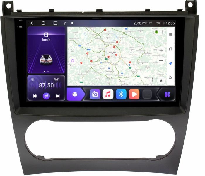 Магнитола для Mercedes-Benz G W463 2000-2006, C-класс W203 2000-2004 - Kuberg OL-9987 QLed+2K, Android 12, TS10, CarPlay, 4G SIM-слот