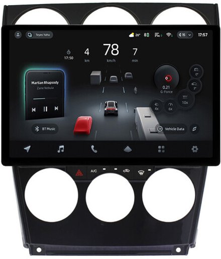 Магнитола для Mazda 6 GG 2002-2007 - Teyes CC4-PRO монитор 13" 2K QLED на Android 13, Snapdragon 778G, ИИ, CarPlay, DSP, 4G SIM-слот