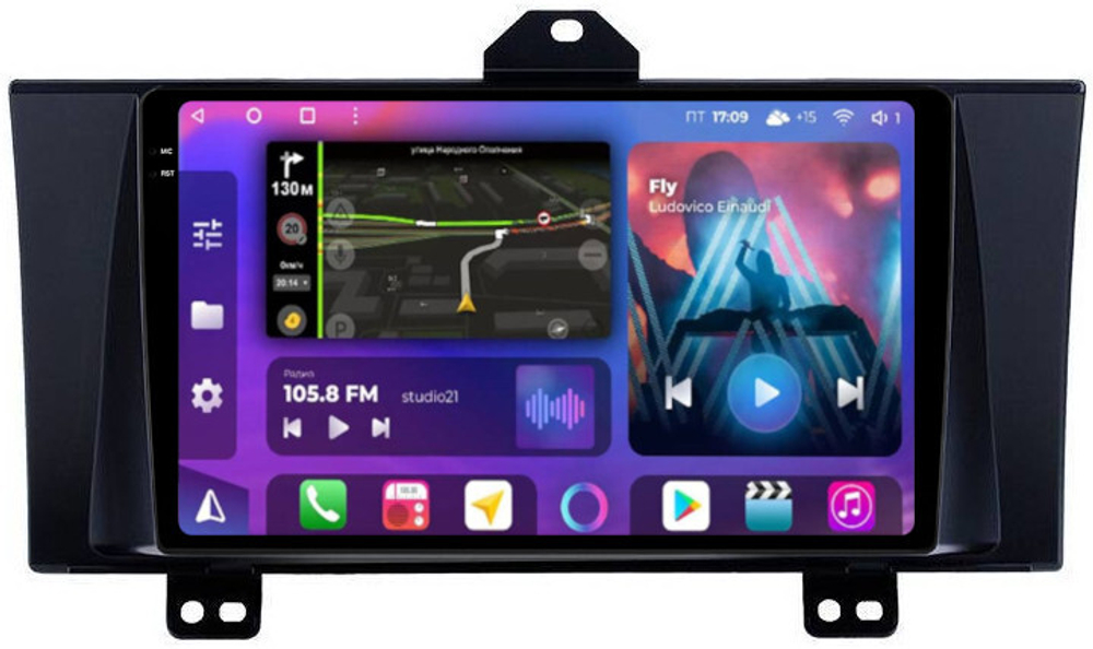 Магнитола для Honda Elysion 2004-2013 - FarCar BM3040M-2K монитор 9.5" 2K QLED на Android 14, TS10, 4+32Гб, CarPlay, 4G SIM-слот
