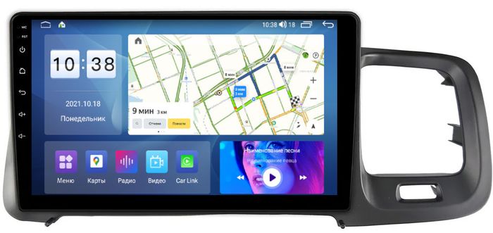 Магнитола для Volvo S60/V60 2010-2018 - Parafar PF186LUX2UHD на Android 13, Быстрая, QLED, CarPlay, 4G SIM-слот