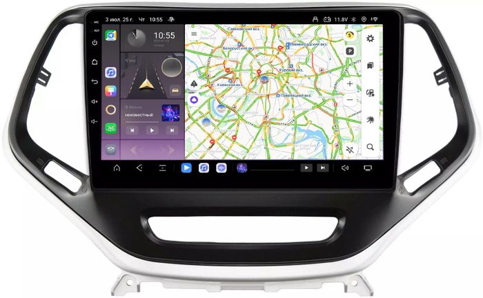 Магнитола для Jeep Cherokee 2014+ - Kuberg QLed, Android 13, TS20, CarPlay, SIM-слот