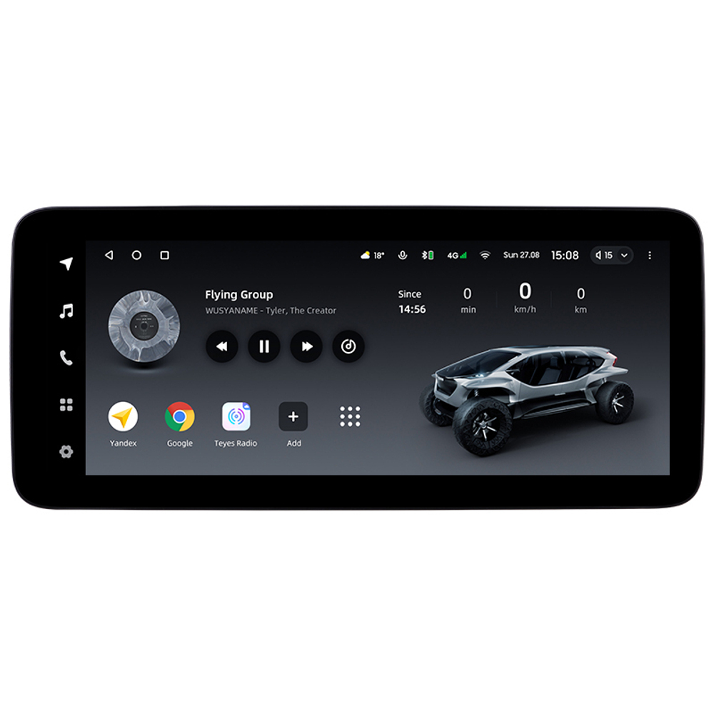 Магнитола для BMW X5 F15, X6 F16 2013-2016 NBT - Teyes LUX ONE ROUND монитор 12.3" 2K QLED на Android 10, CarPlay, 4G SIM-слот