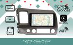 Магнитола для Honda Civic 2005-2012 (левый руль, рамка 9)- Vaycar VA20-0044 на Android 13, 4G SIM-слот
