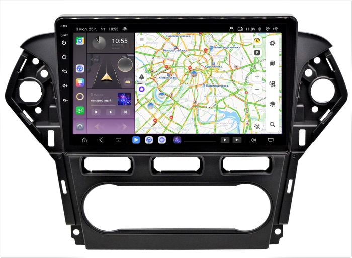 Магнитола для Ford Mondeo 4 2010-2014 - Kuberg QLed, Android 13, TS20, CarPlay, SIM-слот