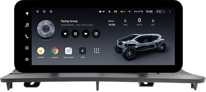 Магнитола для Lexus RX200t, RX300, RX350, RX450h AL20 2015-2019 (ШГУ 8" с шайбой) - Teyes LUX ONE ROUND монитор 12.3" на Android 10, Быстрая, CarPlay, 4G SIM-слот