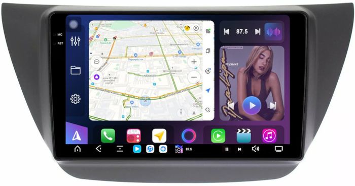 Магнитола для Mitsubishi Lancer 9 (CS), Cedia, Evolution 7-9 (CT) - FarCar GX3060M монитор 9.5" 2K QLED на Android 14, TS20, 6+128Гб, CarPlay, 4G SIM-слот