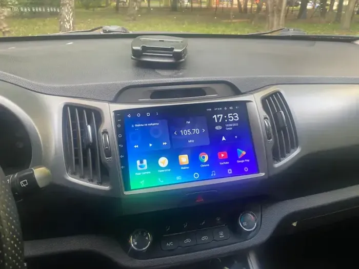 Магнитола для KIA Sportage 3 2010-2016 (без штатного усилителя) - Teyes CC3 монитор 9" QLED на Android 10, ТОП процессор, 4Гб+32Гб, CarPlay, 4G SIM-слот