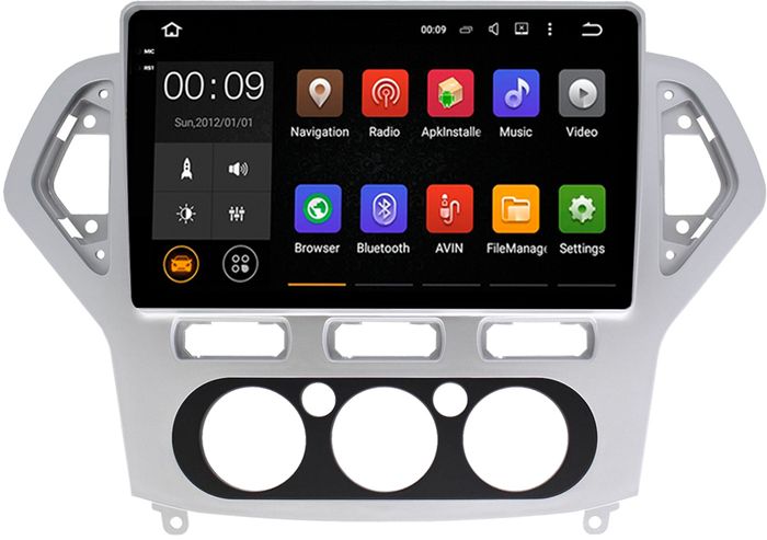 Магнитола для Ford Mondeo 4 2007-2010 - AIROC 2K RX-1708 Android 13, Быстрая, QLed+2K, CarPlay, SIM-слот