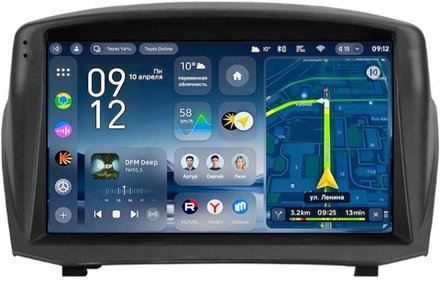 Магнитола для Ford Fiesta MK6 2012-2018 (голубой БК, рамка тип 2) - Teyes CC4-PRO монитор 9.5" 2K QLED на Android 13, Snapdragon 778G, ИИ, CarPlay, DSP, 4G SIM-слот