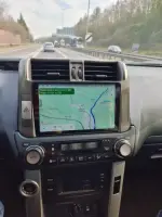 Магнитола для Toyota Land Cruiser Prado 150 2009-2013 (рамка графит) - FarCar GX9-7041G монитор 9.5" 2K QLED на Android 14, TS20, 6+128Гб, CarPlay, 4G SIM-слот