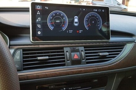 Магнитола для Audi A6 C7 2011-2015 (MMI 3G) - Kuberg HL-1019-1 монитор 10.25", Android 11, 8Гб+128Гб, CarPlay, SIM-слот