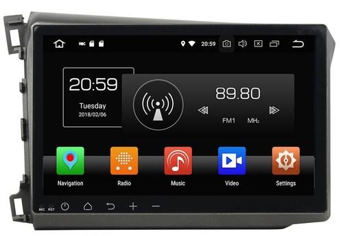 Магнитола для Honda Civic 9 2012 седан - Kuberg KD-1056-P6, монитор 10" на Android 10, 4/64ГБ