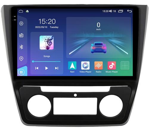 Магнитола для Skoda Yeti 2009-2018 (климат) - Parafar PF994T1LUX1U2K на Android 13, QLED+2K, ТОП процессор, 8Гб+128Гб, CarPlay, 4G SIM-слот