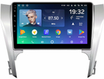 Магнитола Toyota Camry 50 2011-2014 (рамка серебро 10) - Teyes CC2 PLUS Android 10, ТОП процессор, 4-64, SIM-слот