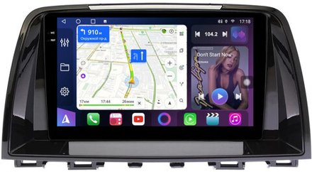 Магнитола для Mazda 6 2012-2014 - FarCar BM3012M монитор 9.5" QLED на Android 14, TS10, 4+32Гб, CarPlay, 4G SIM-слот