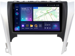 Магнитола для Toyota Camry 50 2011-2014 (рамка серебристо-черная 9) - Teyes CC3-2K QLed Android 10, ТОП процессор, SIM-слот, CarPlay
