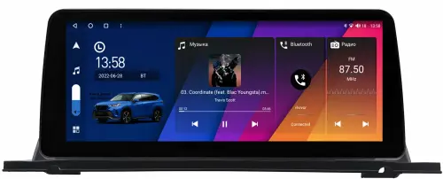 Магнитола для BMW 5 GT F07 2010-2017 - Canbox H-Line 3112 монитор 12.3" QLED в стиле BMW на Android 10, ТОП-процессор, CarPlay, 4G SIM-слот