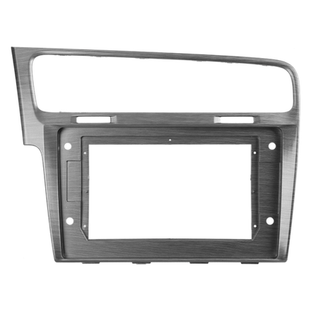 Комплект рамки с разъёмами 10"+can VW Golf 7 2012-2020 серебро