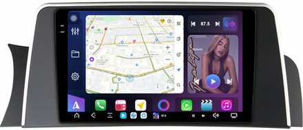 Магнитола для BMW X3 F25 2011-2014 CIC (рамка тип 1) - FarCar XXL9-9663CIC монитор 9.5" 2K QLED на Android 14, TS20, 8+256Гб, CarPlay, 4G SIM-слот