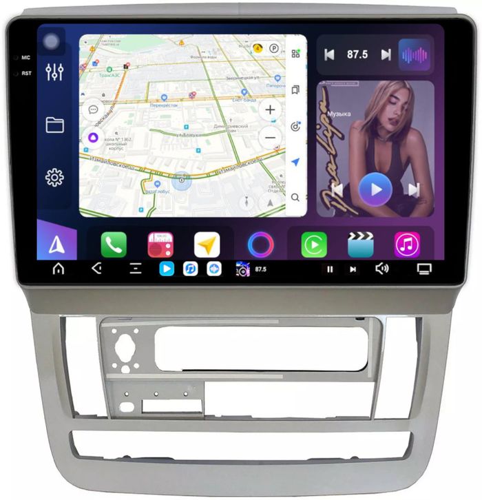 Магнитола для Toyota Alphard 1 H10 2002-2005 - FarCar XXL9-9576 монитор 9.5" 2K QLED на Android 14, TS20, 8+256Гб, CarPlay, 4G SIM-слот