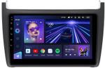 Магнитола для Volkswagen Polo 2009-2020 (рамка черная матовая) - Teyes CC3 Android 10, ТОП процессор, 4/32 Гб, CarPlay, SIM-слот