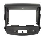Комплект рамки с разъёмами 9"+can Mitsubishi Outlander XL, Peugeot 4007, Citroen C-crosser под рокфорд (перфорированная)