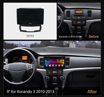 Магнитола для SsangYong Actyon II 2011-2013 - Kuberg QLed, Android 13, TS20, CarPlay, SIM-слот