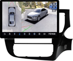Магнитола для Mitsubishi Outlander 3 2012-2021 (правый руль) - Teyes CC3-2K-360 монитор 13" 2K QLED на Android 10, 6Гб+128Гб, CarPlay, 4G SIM-слот, 4 камеры в комплекте
