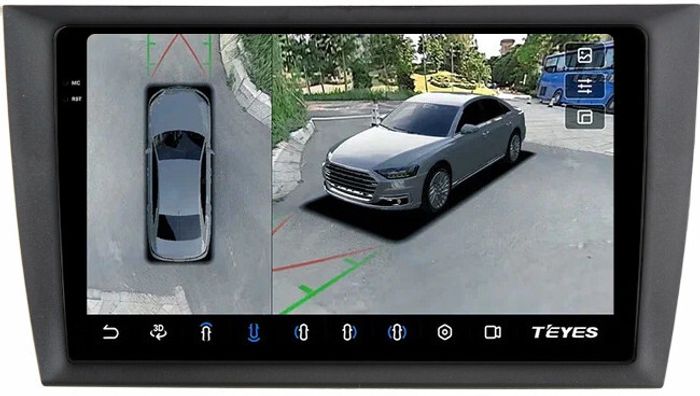 Магнитола для Volkswagen Golf 6 2008-2013 - Teyes CC3-2K-360 на Android 10, Быстрая, 2K QLED, CarPlay, 4G SIM-слот, 4 камеры в комплекте