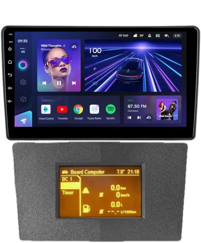 Магнитола для Opel Astra H (перенос БК вниз, серая) - Teyes CC3L на Android 10, 8-ядер, CarPlay, 4G SIM-слот