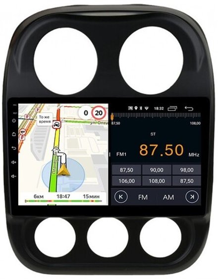 Магнитола для Jeep Compass 2011-2015 - Parafar PF998FHD на Android 13, 8-ядер, 2Гб+32Гб, CarPlay, 4G SIM-слот
