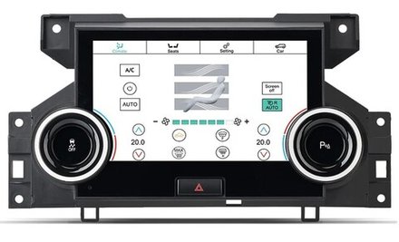 Сенсорная панель климата Land Rover Discovery 4 2010-2016 - LCD / ЖК экран 7", без отверстия под CD