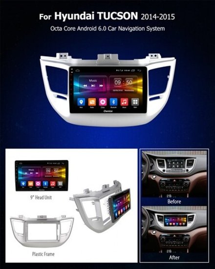 Магнитола для Hyundai Tucson 2016-2018 - Kuberg OL-9705 IPS, Android 10, 8 ядер (TS18), 4G SIM-слот