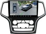 Магнитола для Jeep Grand Cherokee WK2 2013-2021 (взамен 8.4" экрана) - FarCar BX10-360-9564F3 монитор 10.36" 2K QLED на Android 13, Быстрая, CarPlay, 4G SIM-слот, 4 камеры в комплекте