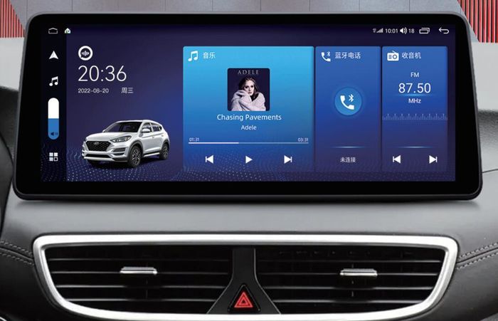 Магнитола для Hyundai Tucson 2018-2021 - Kuberg HP-H1202 экран 12.3" на Android 12, Быстрая, Carplay, 4G SIM-слот