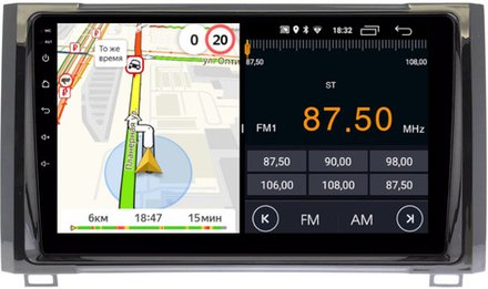 Магнитола для Toyota Tundra 2 2013-2022 - Parafar PF441FHD на Android 13, 8-ядер, 2Гб+32Гб, CarPlay, 4G SIM-слот