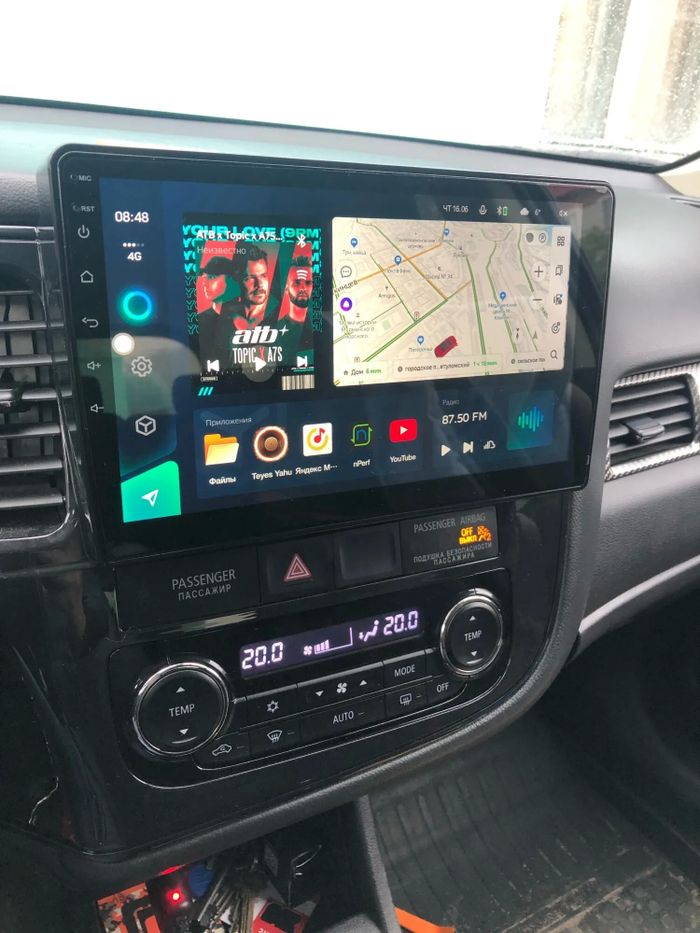 Магнитола для Mitsubishi Outlander 3 2012-2022 - Canbox 10-493 Android 10, 8-ядер, SIM-слот