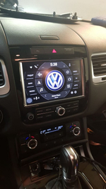 Навигационный блок для Volkswagen Touareg II 2010-2018 (RNS850, все штатные функции и обогревы сохраняются) - Kuberg DZ-217 на Android 9, 2ГБ-32ГБ, SIM-слот
