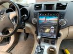 Магнитола для Toyota Highlander 2 2007-2013 XU40 - Kuberg ZF-1225-Q6 вертикальный экран в стиле "Тесла" на Android 11, 8Гб+128Гб, CarPlay, 4G SIM-слот