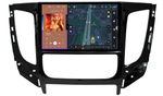 Магнитола для Mitsubishi L200 5 2015-2019 (климат), Pajero Sport 3 2016-2023 (МКПП), FIAT Fullback - Redpower 85424 PRO/PROmax ТОП звук, 2K QLED, Android 14, CarPlay, 4G SIM-слот