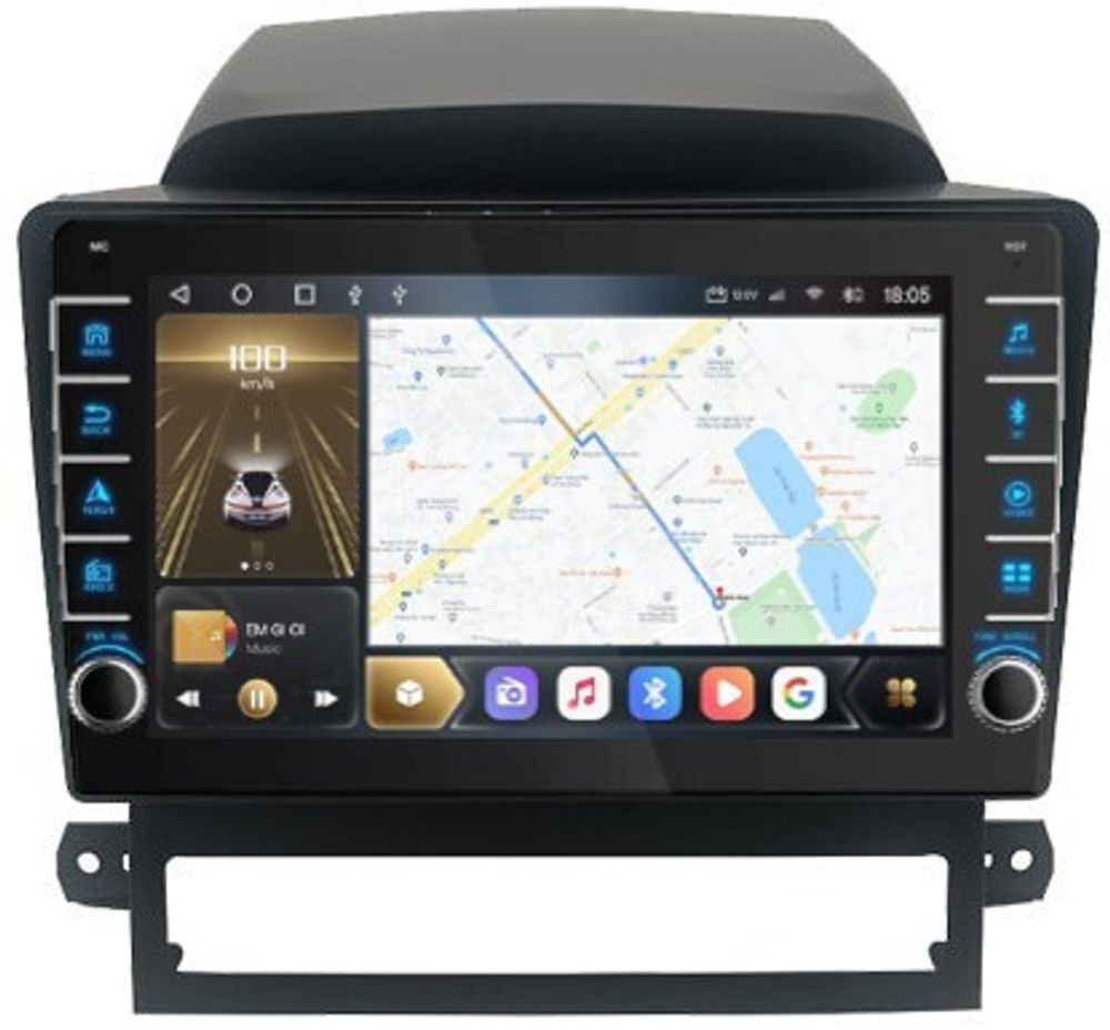 Магнитола для Chevrolet Captiva 2006-2011 - Kuberg OL-9290 (кнопки и крутилки), Android 12, TS10,  CarPlay, 4G SIM-слот